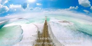 2021年從中國(guó)鹽湖中提取鋰的實(shí)際產(chǎn)量約為6萬(wàn)噸碳酸鋰當(dāng)量。