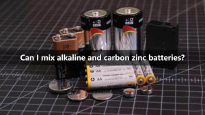 我可以混合使用堿性和碳性電池嗎？