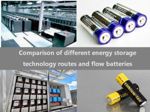 不同儲能技術路線和液流電池的比較