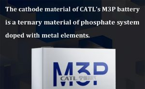 M3P電池的陰極材料是一種摻有金屬元素的磷酸鹽系統(tǒng)的三元材料。