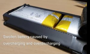 過度充電和過度放電導致電池膨脹